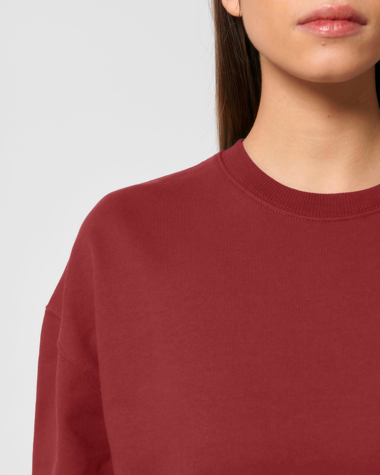 Crew neck sweatshirts Ledger Dry in Farbe Red Earth