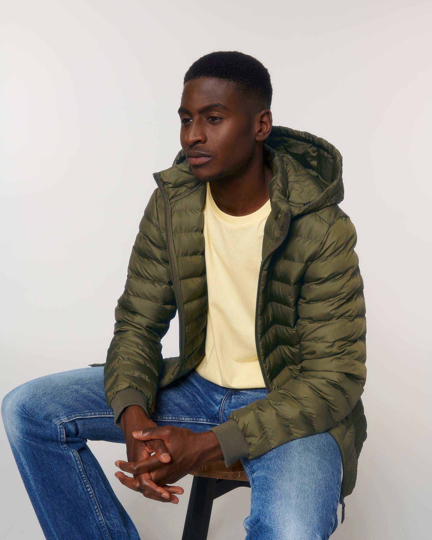Wattierte Jacke Stanley Voyager in Farbe British Khaki