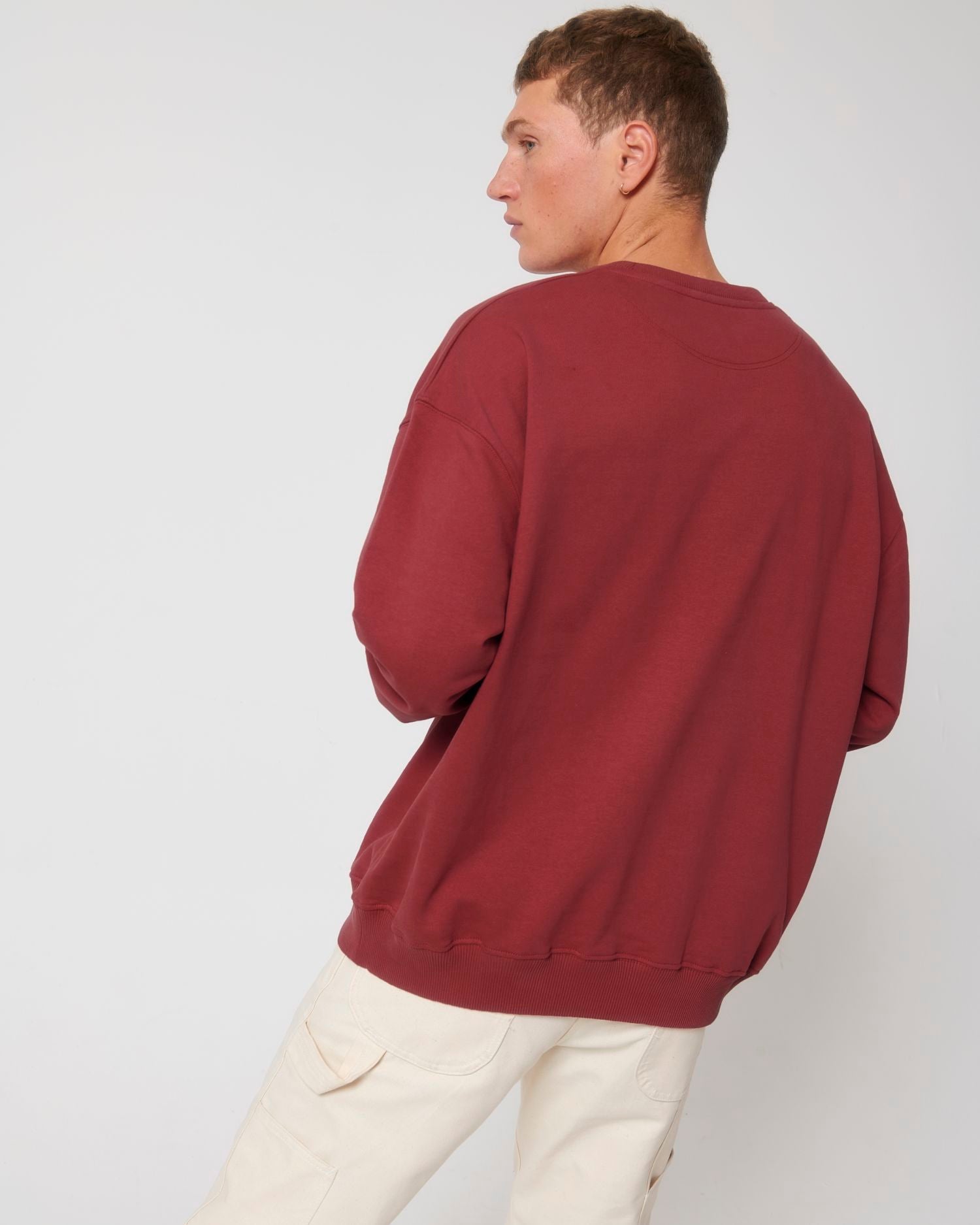 Crew neck sweatshirts Ledger Dry in Farbe Red Earth