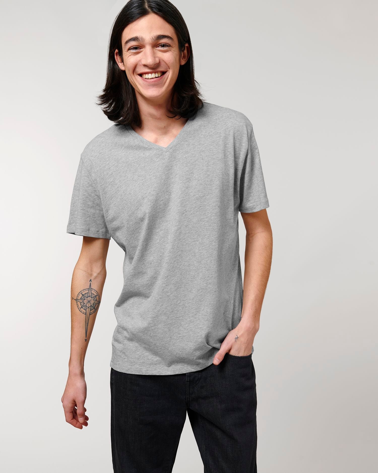 T-Shirt Stanley Presenter in Farbe Heather Grey