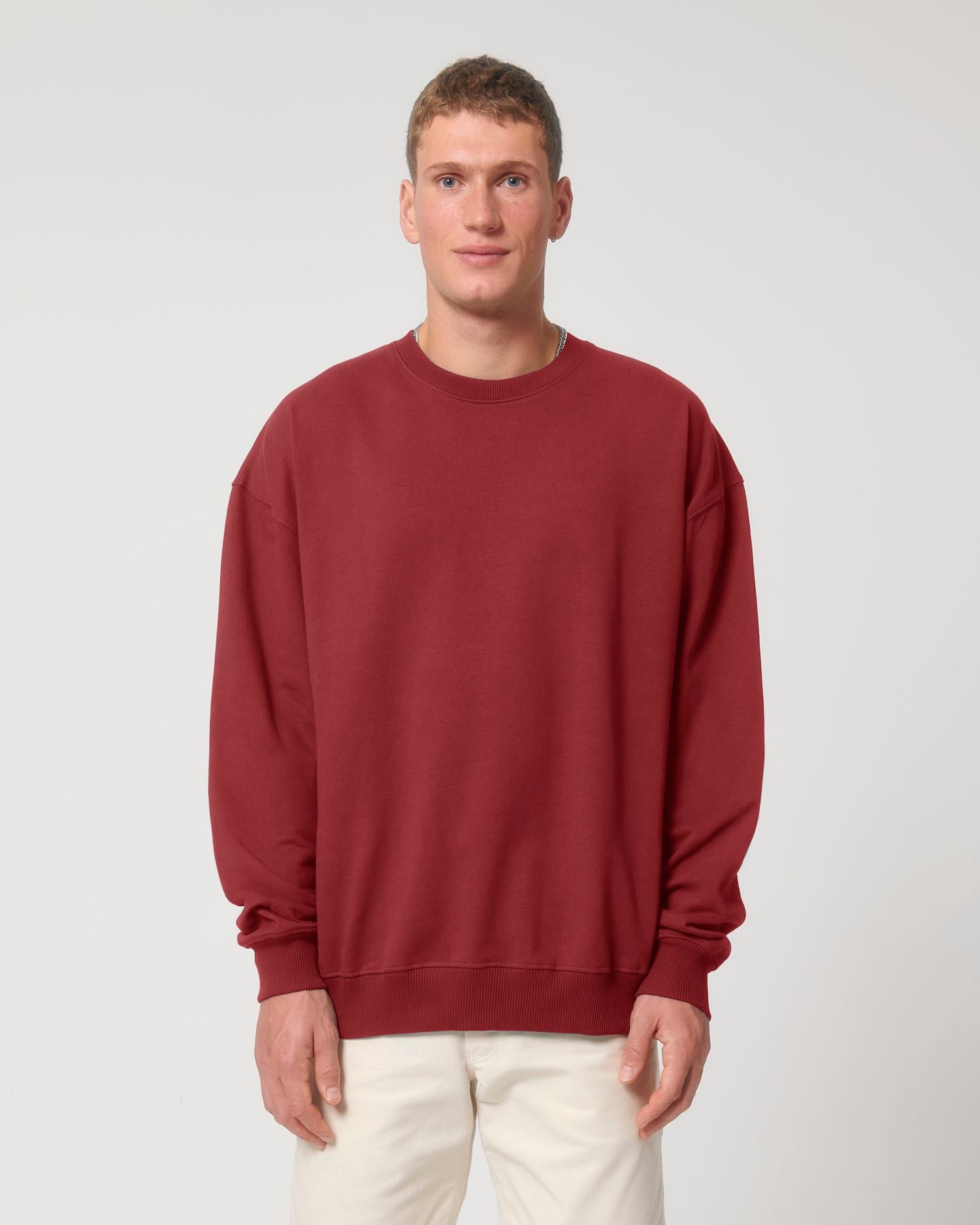 Crew neck sweatshirts Ledger Dry in Farbe Red Earth