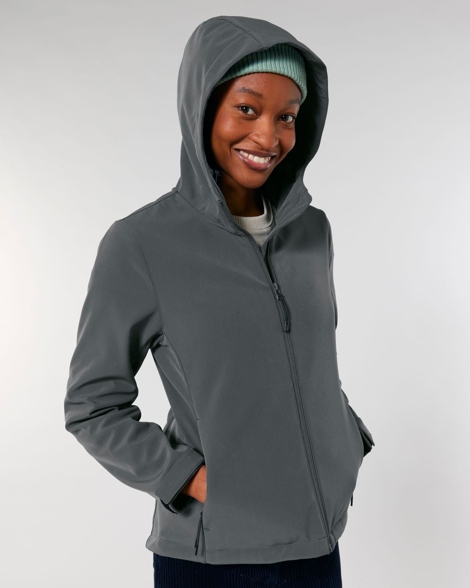 Ungefütterte Jacke Stella Discoverer in Farbe Anthracite