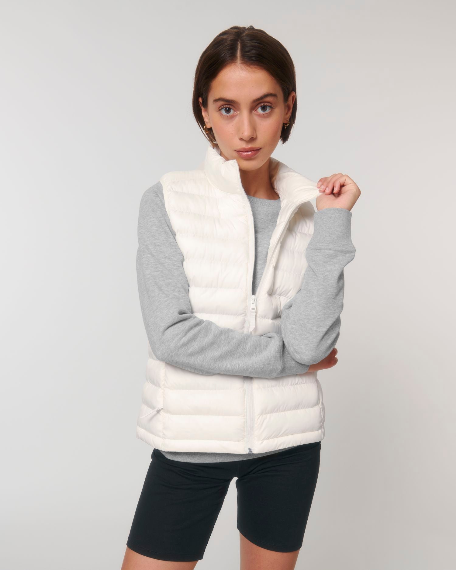 Wattierte Jacke Stella Climber in Farbe Off White