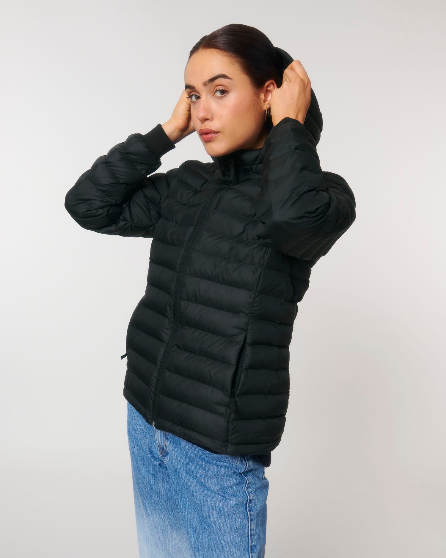Wattierte Jacke Stella Voyager in Farbe Black