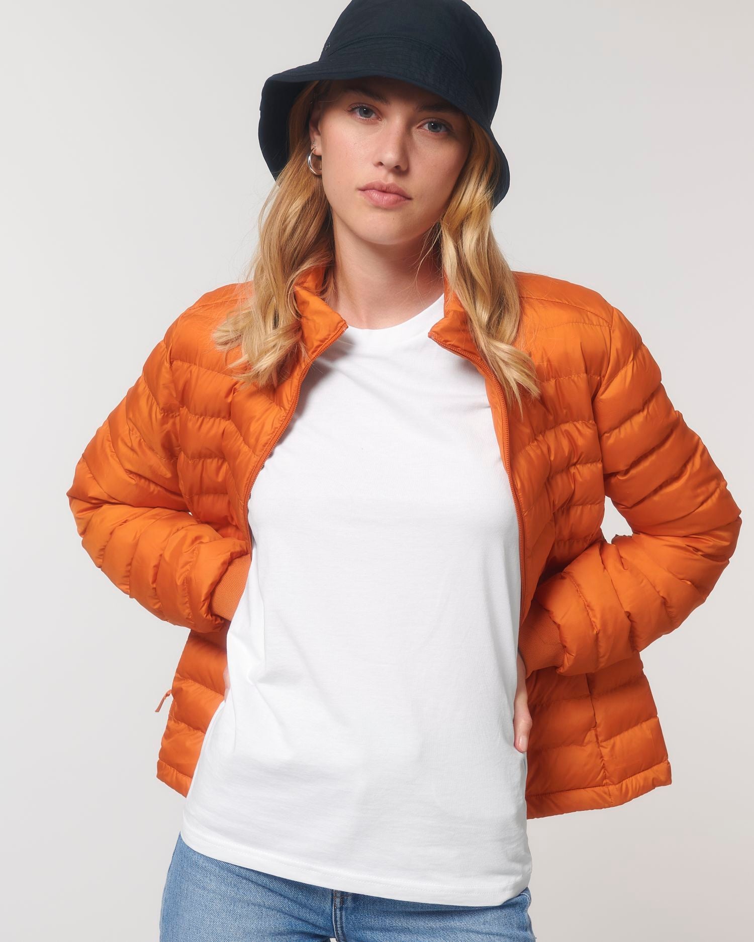 Wattierte Jacke Stella Voyager in Farbe Flame Orange