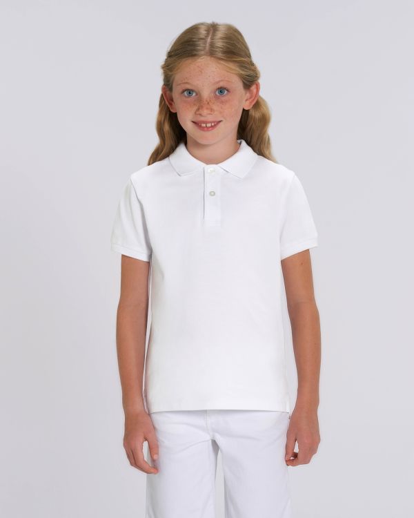 Kids Poloshirt Mini Sprinter in Farbe White