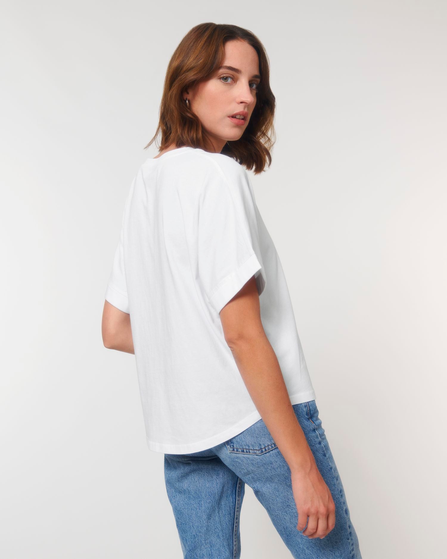 T-Shirt Stella Collider in Farbe White