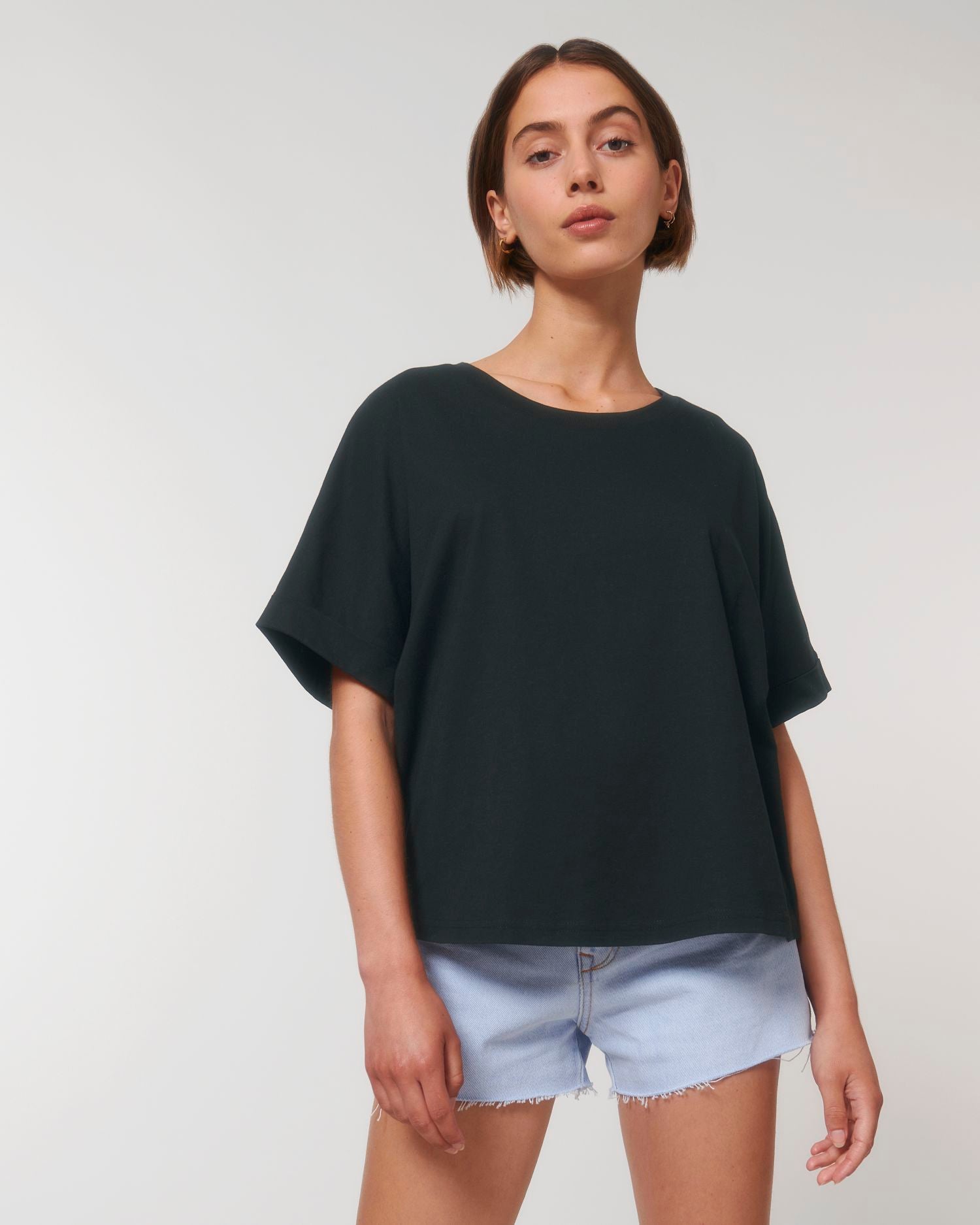 T-Shirt Stella Collider in Farbe Black