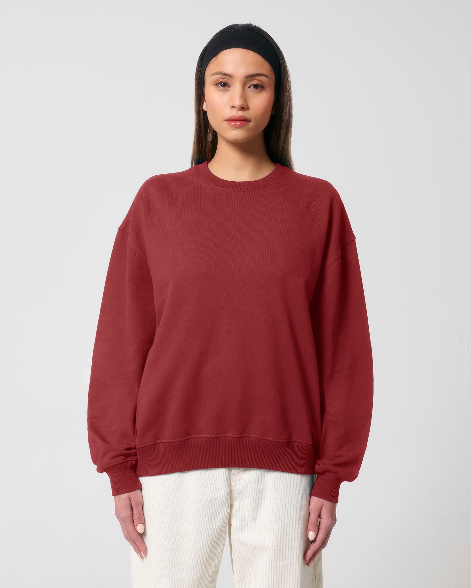 Crew neck sweatshirts Ledger Dry in Farbe Red Earth