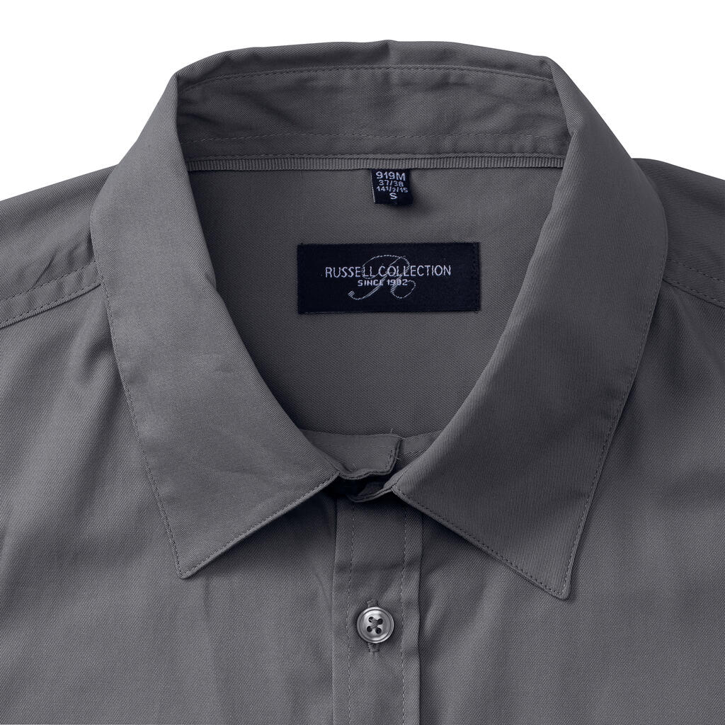  Men's Roll Sleeve Shirt in Farbe White